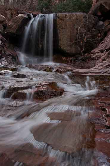 Waterfall in the Devil's Chasm in the Sierra Ancha, Arizona