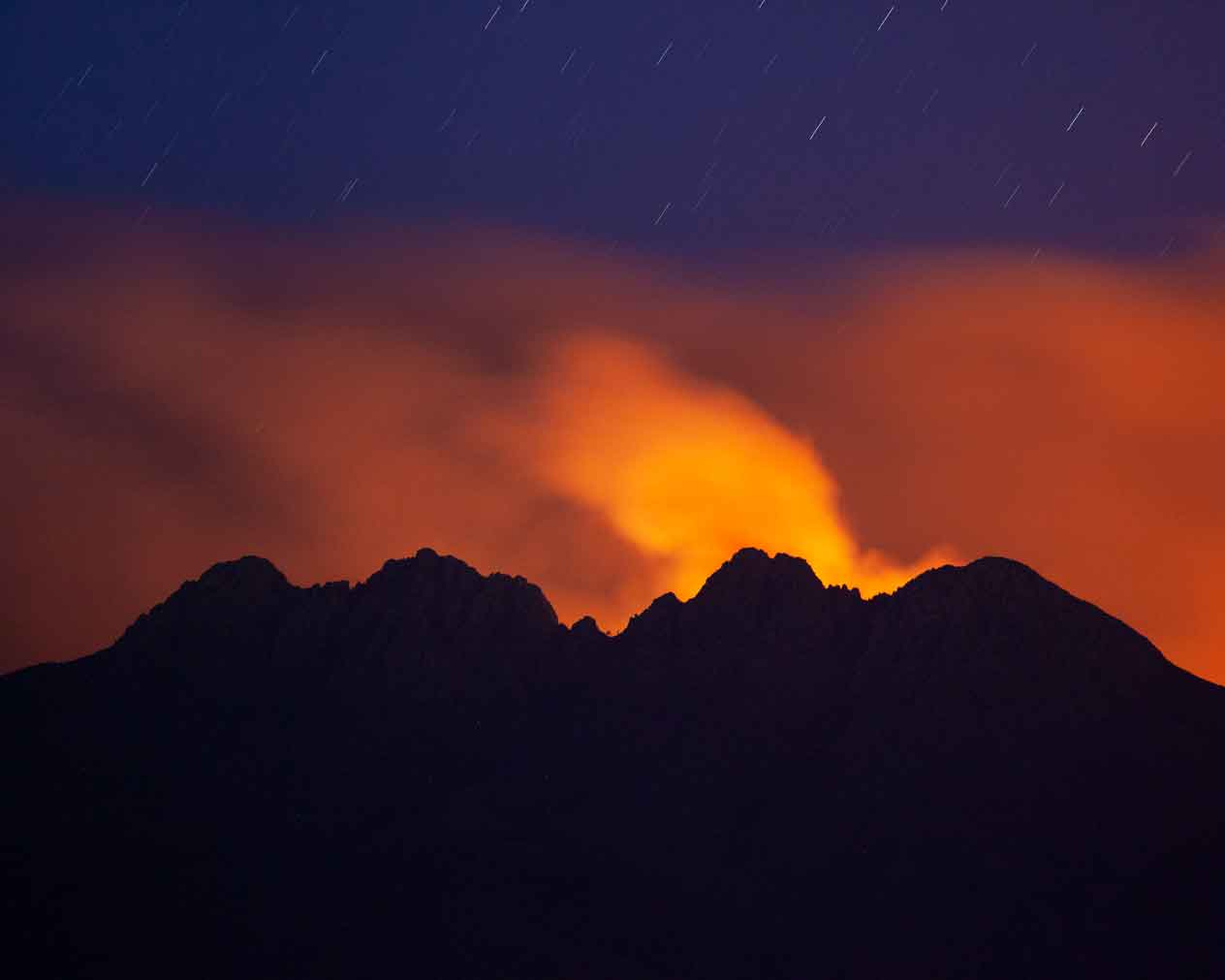 The Bush Fire in the Four Peaks Wilderness of southern Arizona