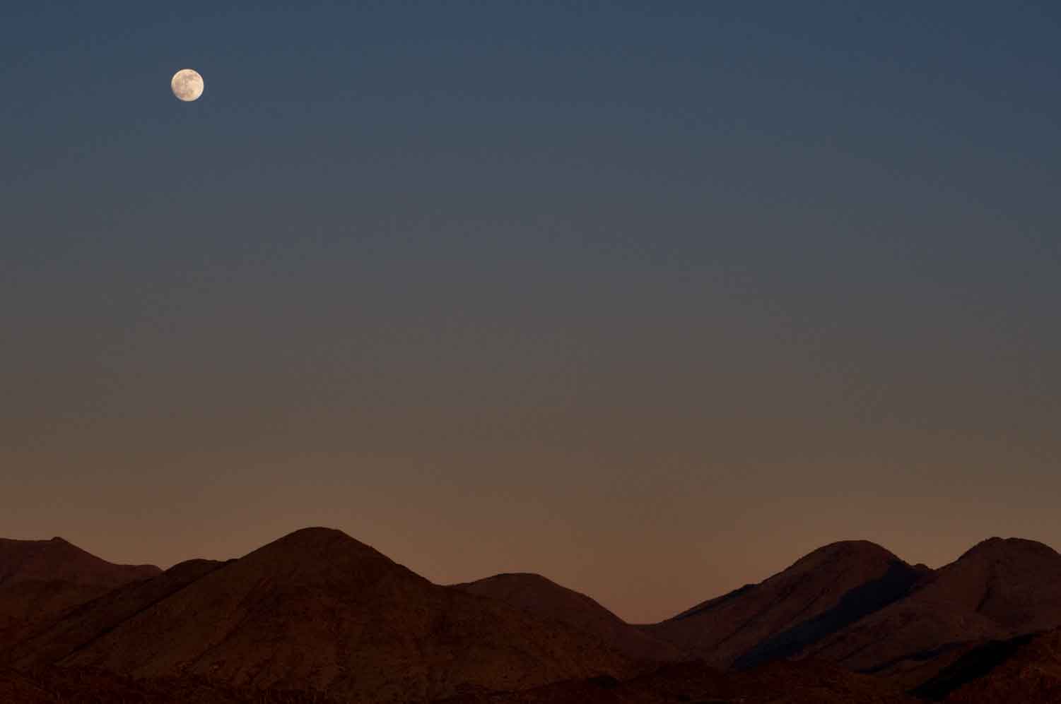 Moonrise near New River, Arizona