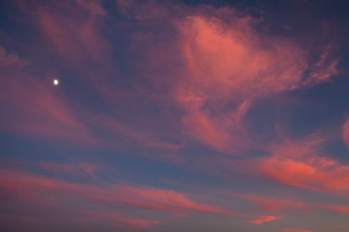 The twilight sky over Arizona's Superstition Mts.