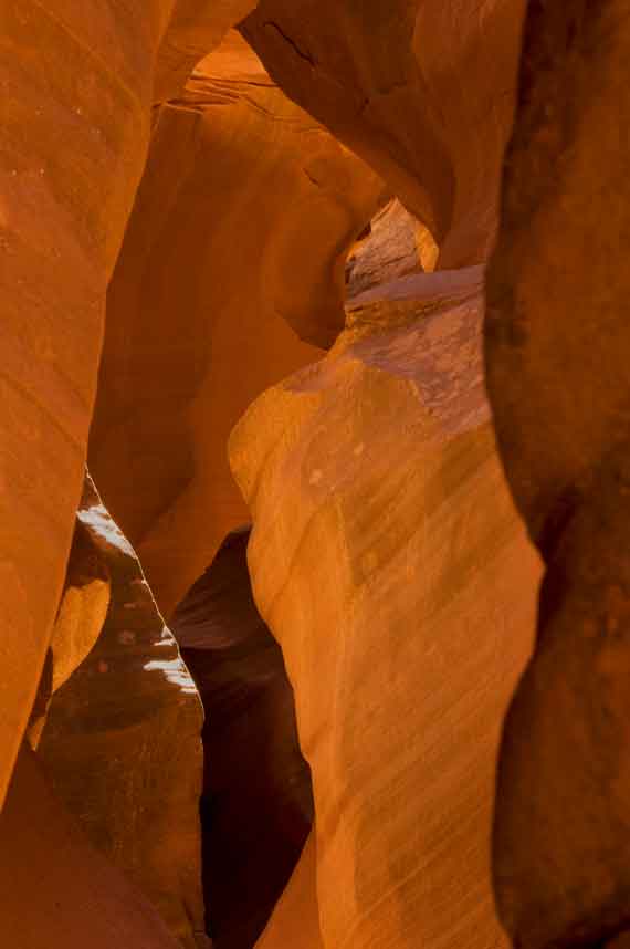 Waterholes Canyon, a slot canyon in Arizona