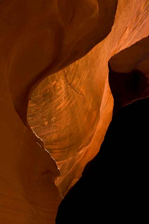 Waterholes Canyon, a slot canyon in Arizona