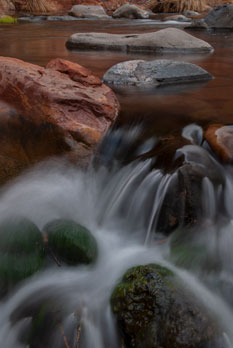 Water and rocks at West Clear Creek, Arizona