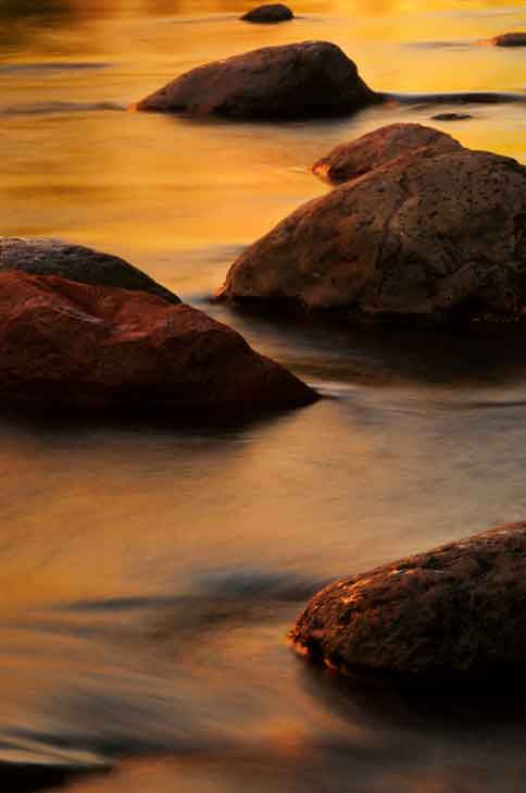 Water and rocks at West Clear Creek, Arizona