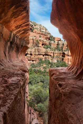 "The Subway" cave in Boynton Canyon on the Coconino National Forest, Arizona (northwest of Sedona)