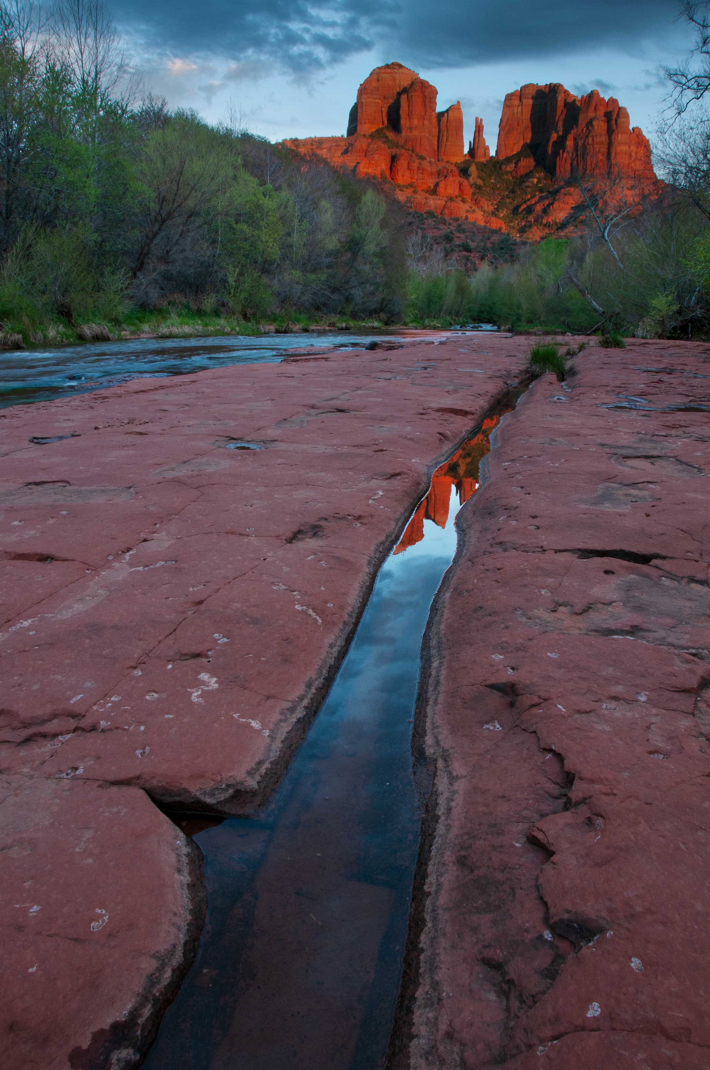 Oak Creek beneath Cathedral Rock, Arizona (near Sedona)