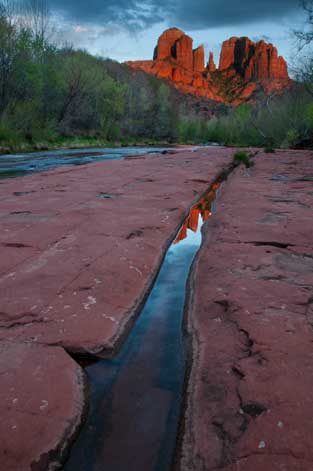 Oak Creek beneath Cathedral Rock, Arizona (red rock country near Sedona)