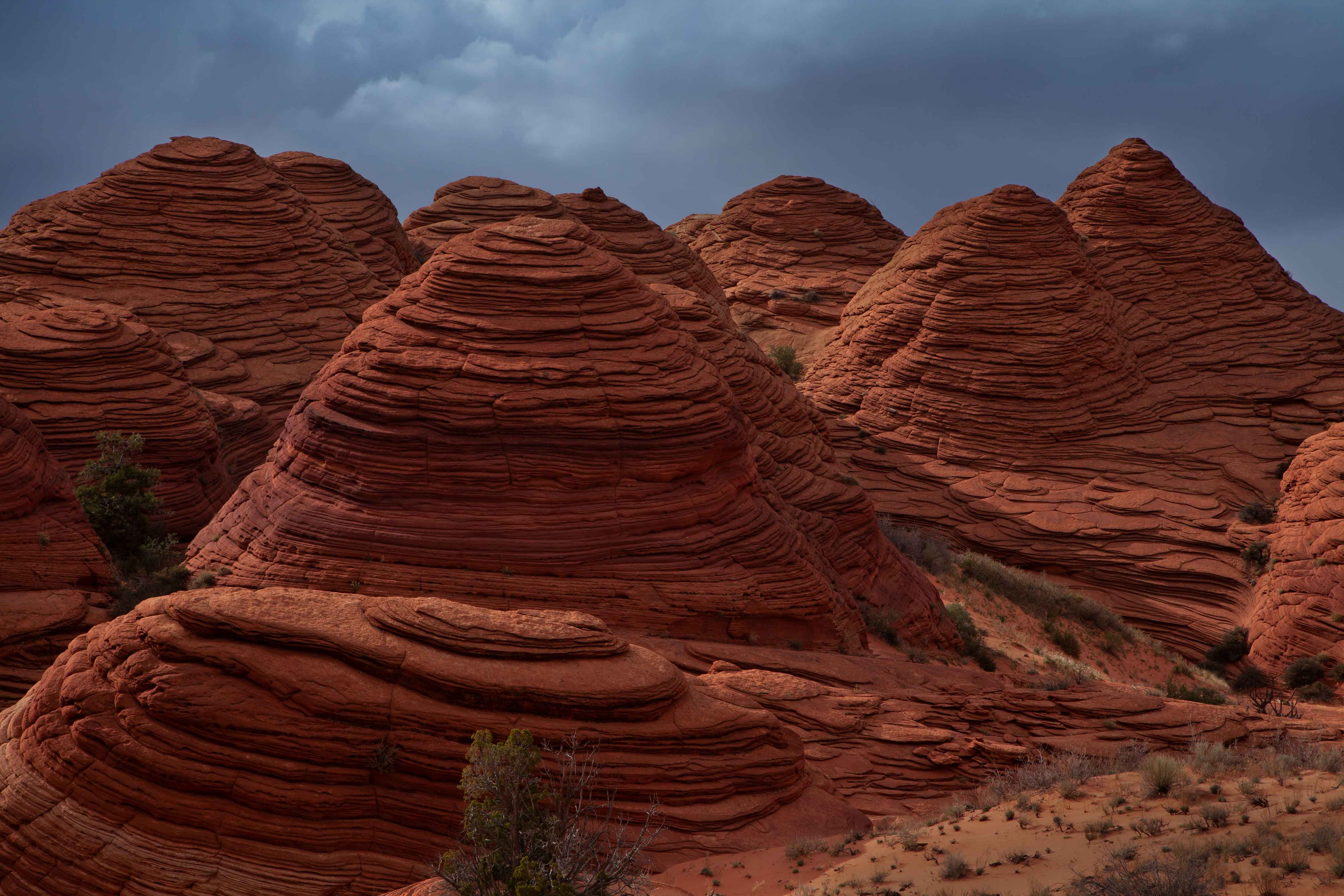 Sandstone rock formations at Coyote Buttes, Arizona