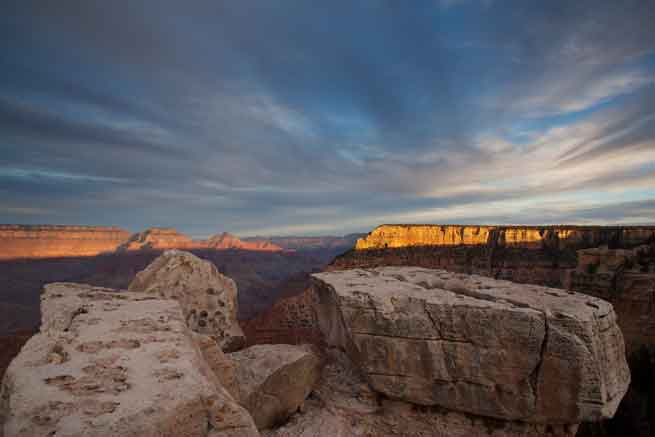 From Mather Point at the South Rim of the Grand Canyon, Arizona