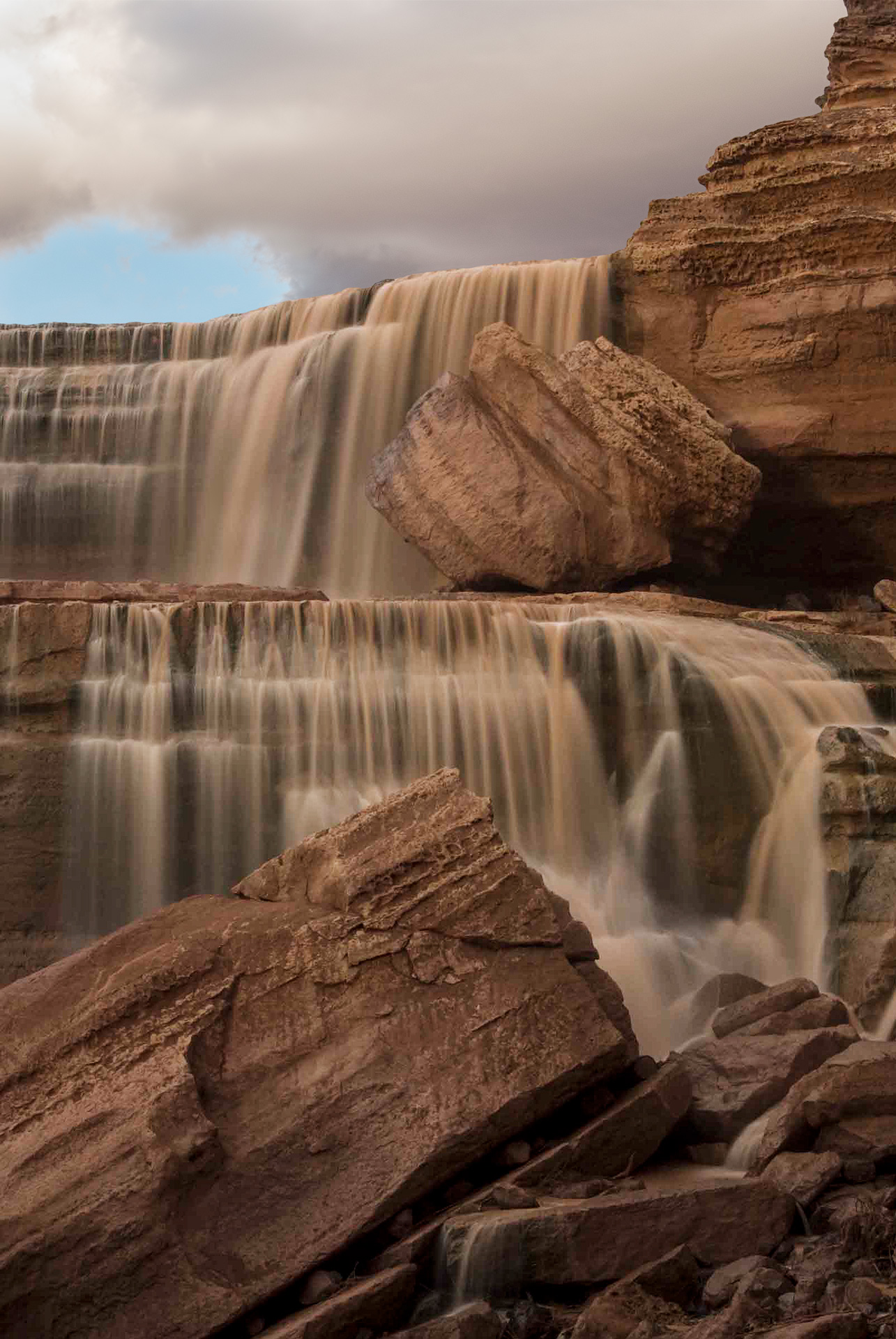 Grand Falls (aka "Chocolate Falls") on the Little Colorado River, Arizona