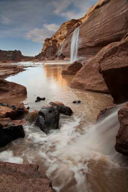 Grand Falls (aka "Chocolate Falls"), a waterfall on the Little Colorado River in northern Arizona