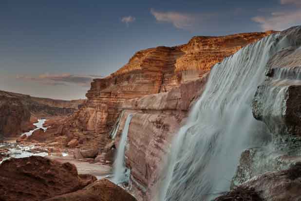 Grand Falls (aka "Chocolate Falls"), a waterfall on the Little Colorado River in northern Arizona