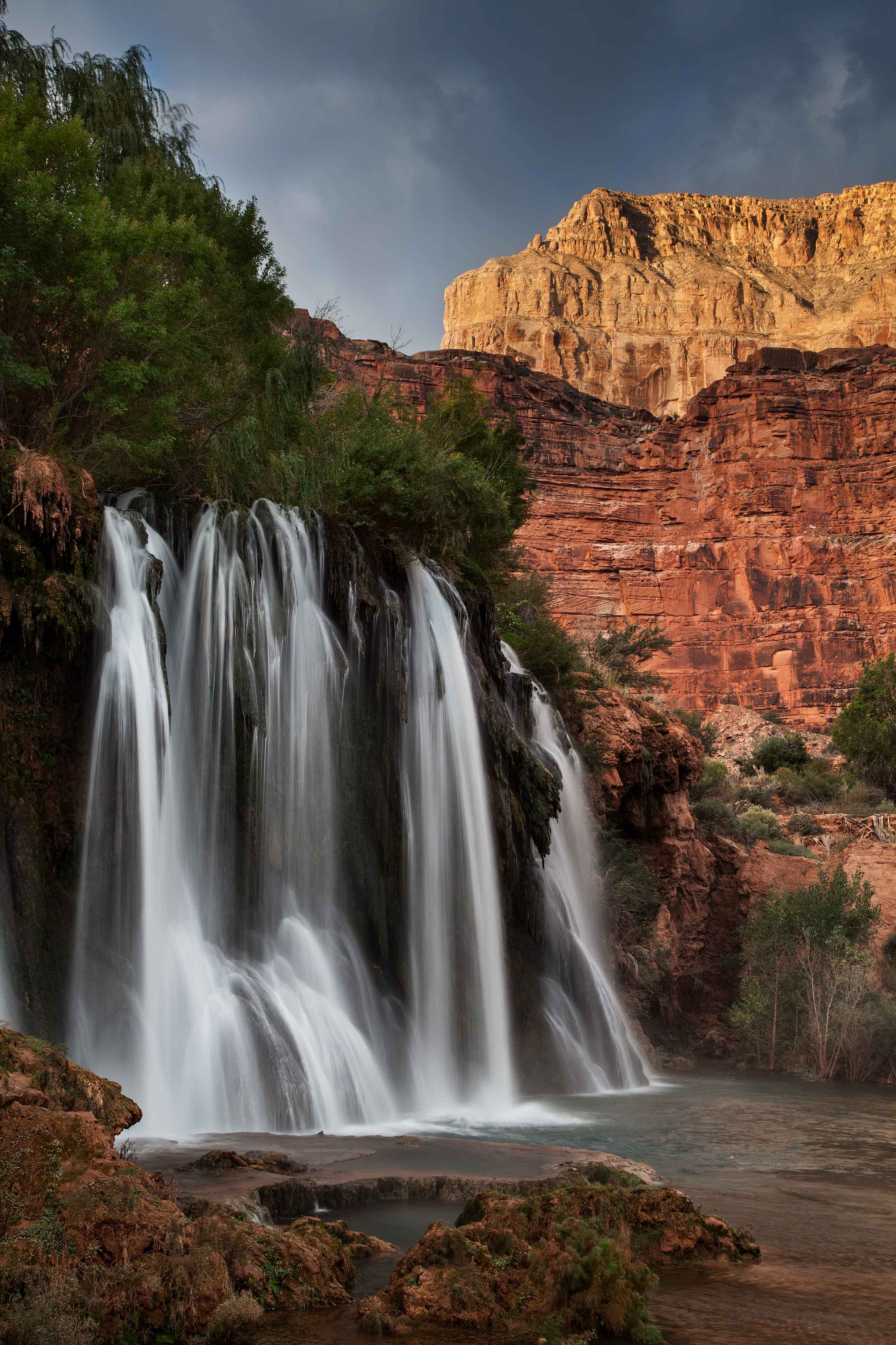 Navajo Falls in Havasu Canyon (Havasupai) in the Grand Canyon, Arizona