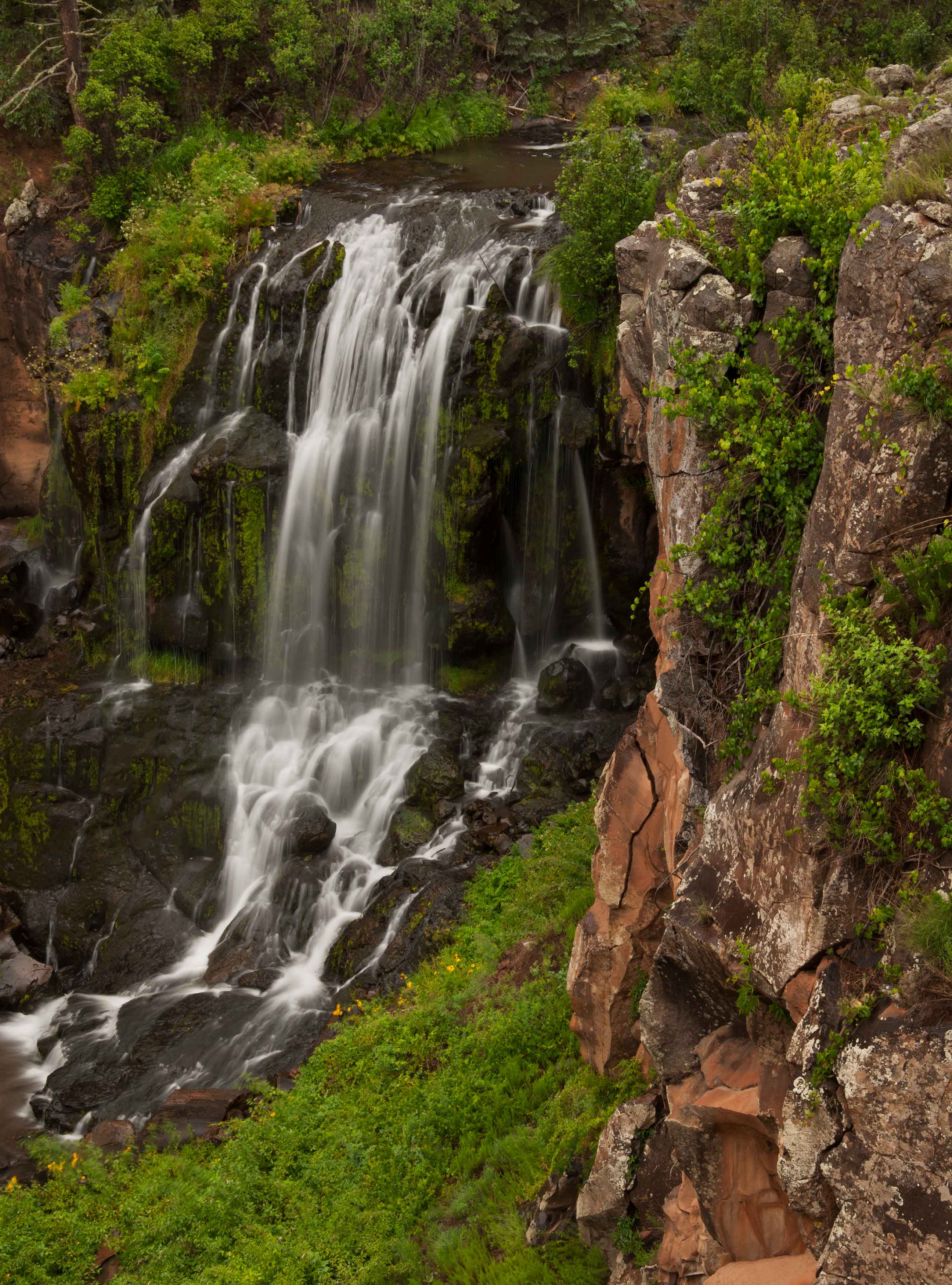 Pacheta Falls on Pacheta Creek in the White Mts. of eastern Arizona