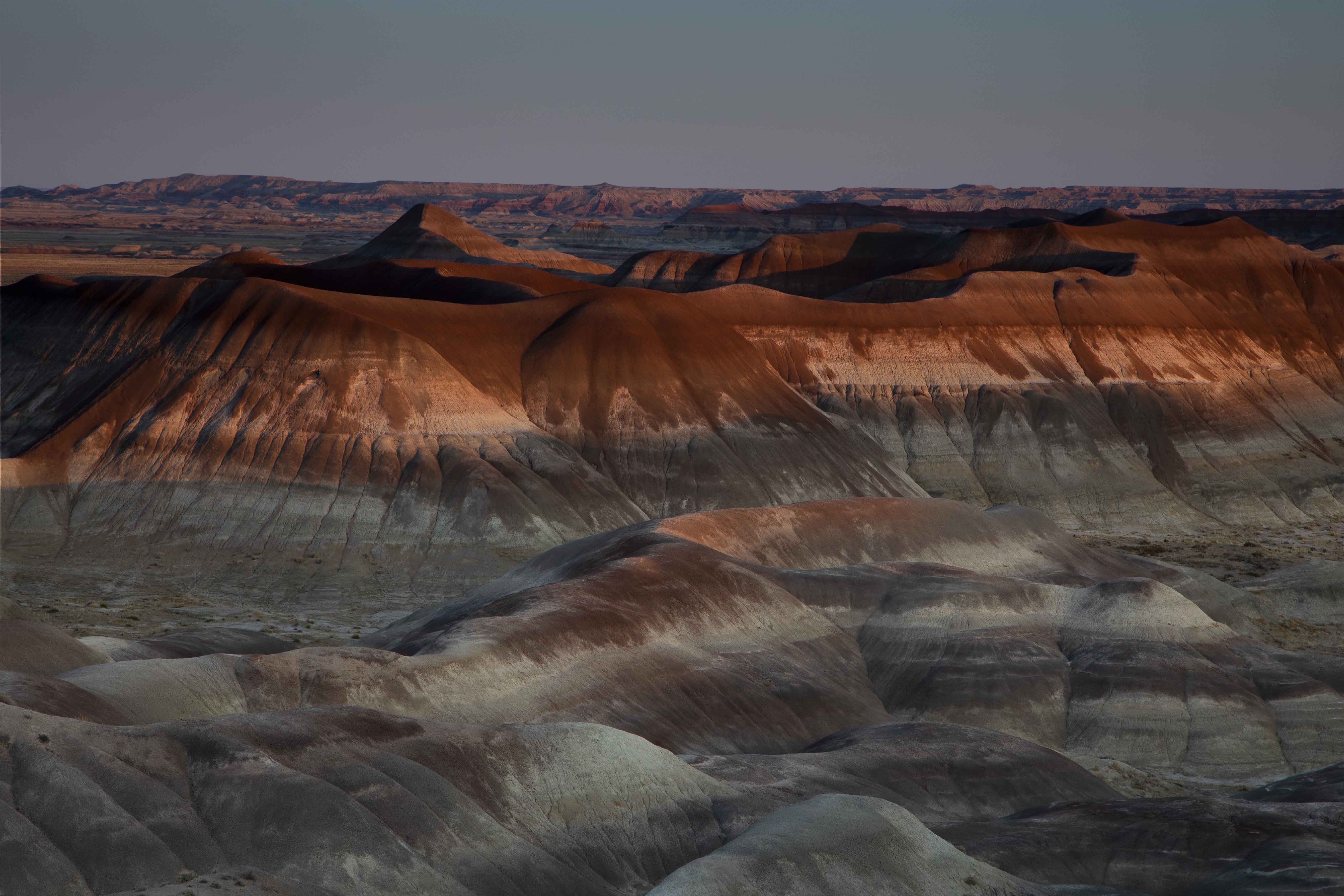 Sunrise at the Little Painted Desert, a beautifully abandoned county park in northern Arizona