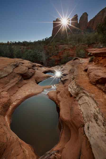 The Seven Sacred Pools near Sedona, Arizona.