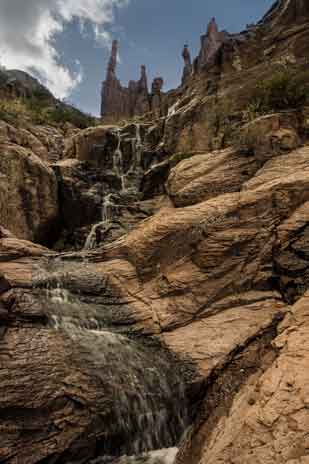 "Canyon of the Waterfalls" high in Weekes Wash in the Superstition Mts., Arizona.