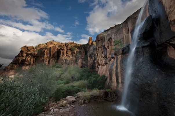 Massacre Falls in the Superstition Mts., Arizona (after a good rain).