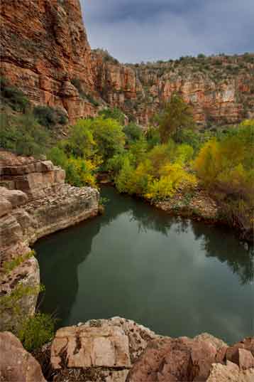 Pool on Sycamore Creek in the Sycamore Canyon Wilderness, Arizona.