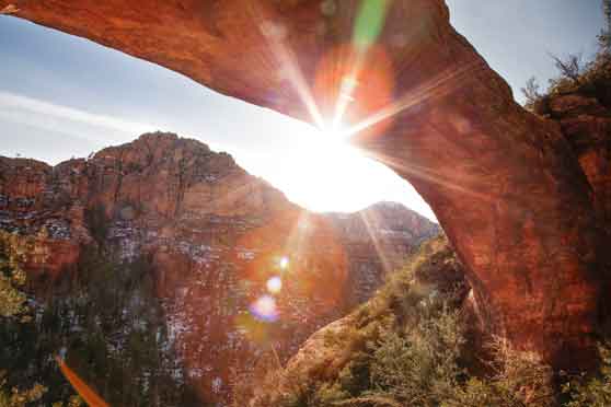 Vultee Arch in the red rock country near Sedona, Arizona