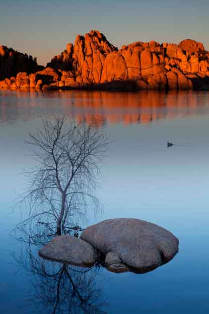 Watson Lake on the edge of Prescott, Arizona